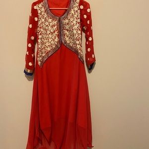 New long red dress 👗 ❤️